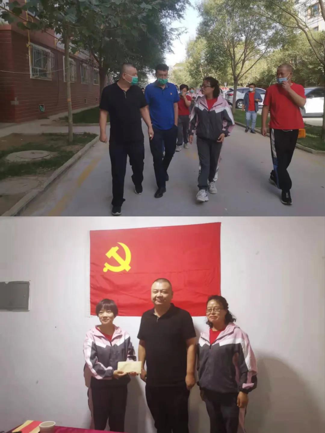 图1-4牛伟亚代表医院走访调研支教队并送去节日问候